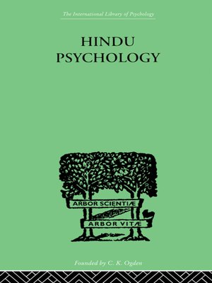 cover image of Hindu Psychology